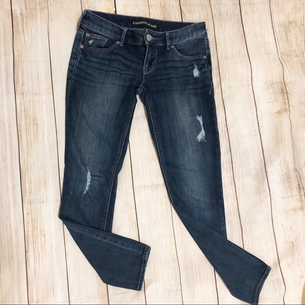 Express Zelda ultra low rise jean legging Sz 2S